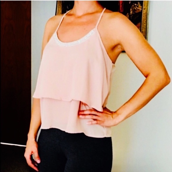 Charlotte Russe Tops - BLUSH TOP